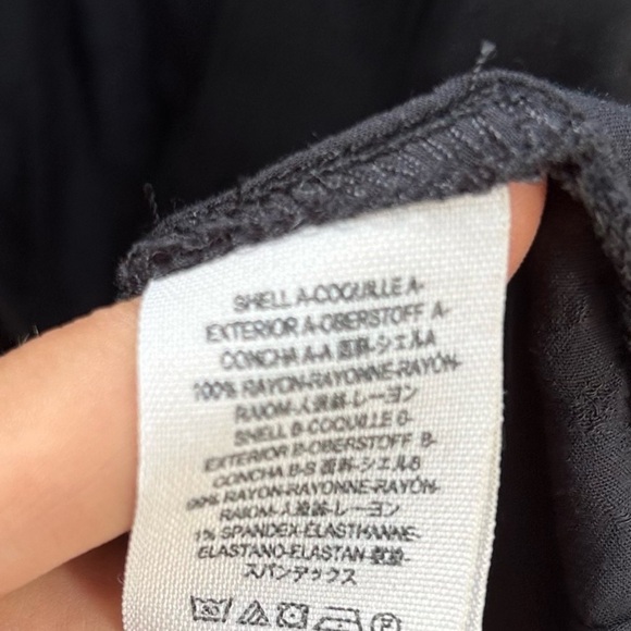 Free People Black Oversized Flowy Boho Top - Picture 5 of 5